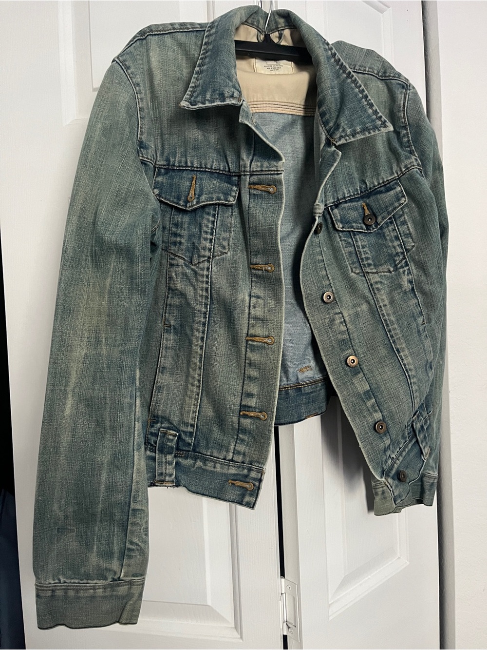 Washed Light Blue Denim Trucker Jacket - Classic Jean Coat